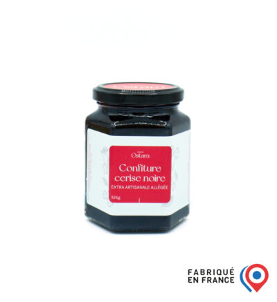 confiture de cerise allégée - confiture de cerise artisanale - confiture extra artisanale - cerise noire - confiture de cerise extra artisanale allégée