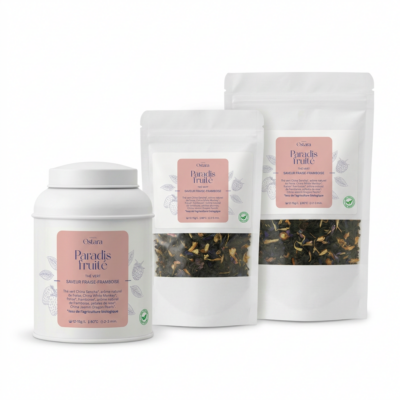 thé vert fraise framboise