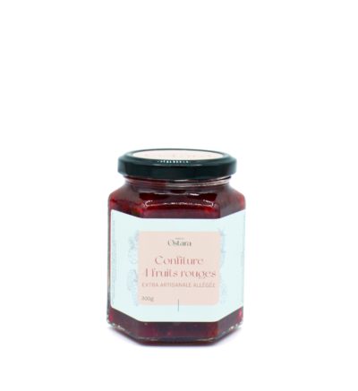 Confiture Extra Artisanale Allégée Quatre Fruits Rouges