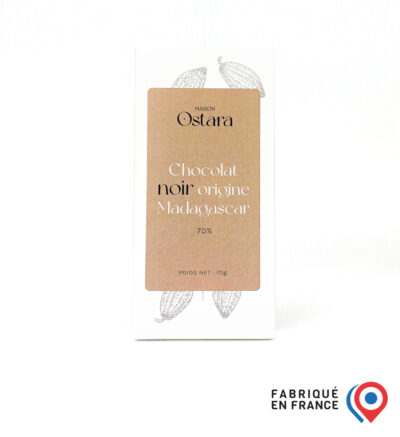 Tablette Chocolat Noir 70% de Cacao Origine Madagascar
