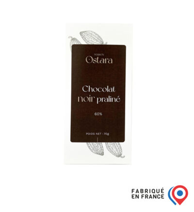 Tablette Praliné au Chocolat Noir 60%